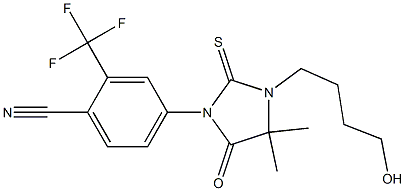 4-[2-硫代-3-(4-羟丁基)-4,4-二甲基-5-氧代咪唑烷-1