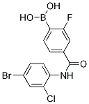 4-(4-溴-2-氯苯基氨基甲酰)-2-氟苯硼酸,97%